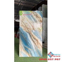 Gạch 60x120 siêu bóng lát nền ấn độ màu xanh vân đá