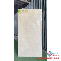 Gạch 60x120 bóng kiếng tasa vân kem vàng giá rẻ