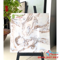 Gạch lát nền vân cẩm thạch 60x60 bóng kính cmc