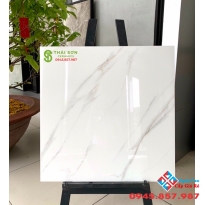 Gạch bóng kính toàn phần 60x60 trắng vân mây