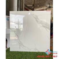 Gạch bóng kiếng vân mây trắng 60x60 lát nền
