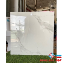 Gạch bóng kiếng vân mây trắng 60x60 lát nền