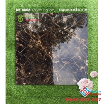 Gạch trung quốc 60x60 khắc kim vàng nâu vũ trụ