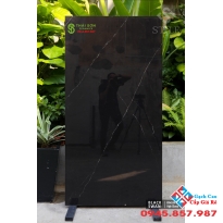 Gạch ấn độ 80x160 bóng kiếng đen vệt trắng cao cấp