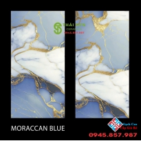 Gạch lát nền 80x160 màu xanh nhũ vàng ấn độ bóng kiếng