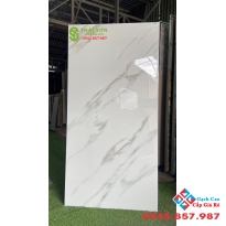 Gạch bóng kiếng vân đá trắng 80x160 ấn độ