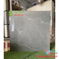Gạch lát nền 80x80 bóng kiếng xám vân đậm cao cấp