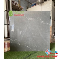 Gạch lát nền 80x80 bóng kiếng xám vân đậm cao cấp