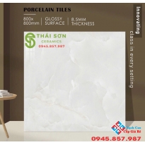 Gạch lát nền 80x80 siêu bóng vân đá nhập khẩu đẹp