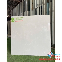 Gạch bóng kiếng VID 80x80 màu xám nhẹ lát nền đẹp