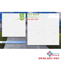 Gạch lát nền 80x80 hùng anh bóng kiếng vân trắng mây