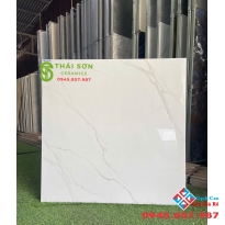 Gạch Xsmart catalan 80x80 lát nền màu trắng vân đá 