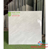 Gạch lát nền 80x80 cmc bóng kiếng màu xám nhạt vân đá 