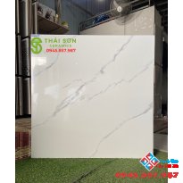 Gạch trắng mây tasa đá bóng kiếng 80x80 cao cấp tại Q4