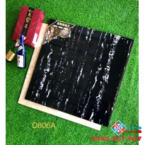 Gạch bóng kiếng trung quốc 80x80 đen vân trắng