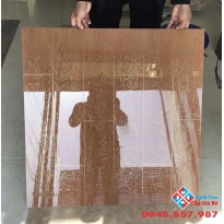 Mẫu gạch vân gỗ khắc kim 80x80 trung quốc