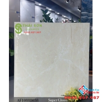 Gạch lát nền apodio 80x80 bóng kiếng đồng chất màu kem