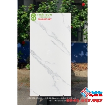 Gạch 60x120 bóng kiếng tông trắng mây ốp lát khổ lớn