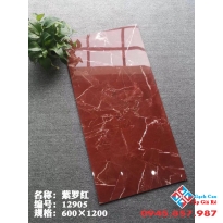 Gạch lát nền khổ lớn 60x120 đỏ vân trắng