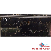 Gạch lót cầu thang đẹp 47x100 đen vân cam