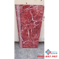 Gạch lót cầu thang mới nhất 47x100 đỏ vân trắng
