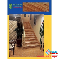 Gạch lát bậc cầu thang khắc kim 47x120 đồng chất chịu lực tốt