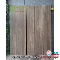 Gạch giả gỗ 15x90 ốp lát á mỹ màu nâu óc chó 