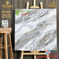 Gạch khắc kim nhũ vàng 80x80 cao cấp Hóc môn