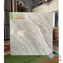 Gạch lát nền đá bóng kiếng 80x80 khắc kim tasa