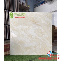 Gạch khắc kim lót sàn 80x80 tasa vân đá vàng kem đẹp