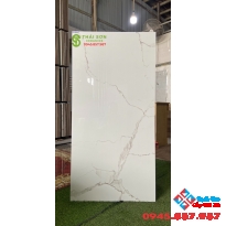 Gạch lát nền trắng mây bóng kiếng ấn độ 60x120 cao cấp