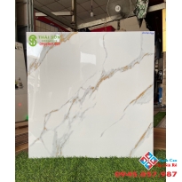 Gạch bóng kiếng tông trắng 60x60 cao cấp