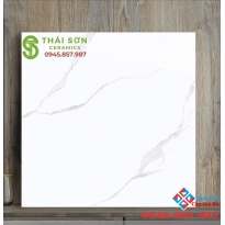 Gạch Catalan Xsmart 80x80 lát nền bóng kiếng trắng vân mây