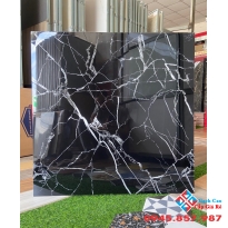 Gạch bóng kiếng 80x80 đen vân trắng