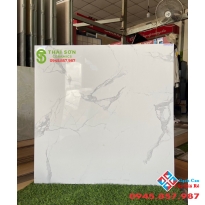 Gạch 800x800 đá bóng kiếng tông trắng đẹp