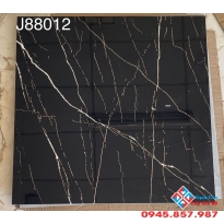 Gạch lát nền 80x80 đen nhũ vàng