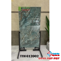 Gạch lót sàn phòng khách biệt thự 60x120 bóng kính sang chảnh