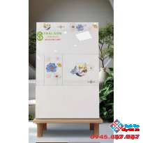 Gạch ốp tường 30x60 hà thanh trắng vân xám bóng kiếng