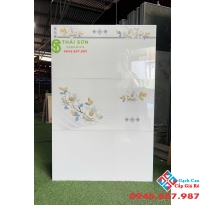 Gạch takao trắng tinh 40x80 ốp tường bóng kiếng