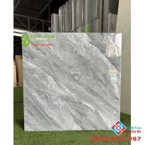 Gạch Takao bóng kiếng 80x80 lát nền màu xám đậm 