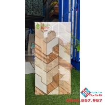 Gạch khắc kim nhũ vàng ép kiếng 30x60 đá bóng kính