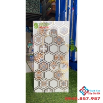 Gạch mạ vàng vân lục giác trang trí 30x60 trung quốc đẹp