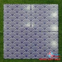 Gạch bông nhập khẩu 20x20 màu xanh biển họa tiết vảy cá