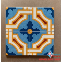 Gạch bông cổ 20x20 lát nền phòng khách đẹp hiện đại