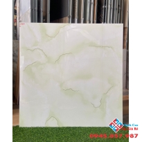Gạch trung quốc 80x80 xanh non nhũ vàng