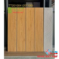 Gạch vân gỗ 20x100 lát nền màu vàng gỗ sồi tự nhiên