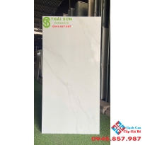 Gạch vito lát nền 60x120 bóng kiếng trắng vân 