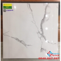 Đá bóng kiếng lát nền 60x60 trắng vân mây ý mỹ