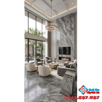 Gạch trung quốc 60x120 lát nền khắc kim màu xám đá