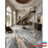 Gạch 80x80 trung quốc khắc kim lát nền màu xám ghi bóng kiếng